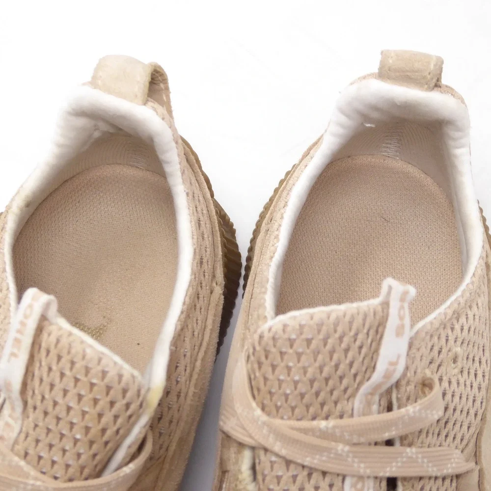 Sorel Womens Out N About Plus Sneaker Tan Waterproof Mesh Suede 8